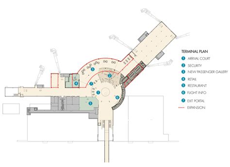 detailed airport floor plan